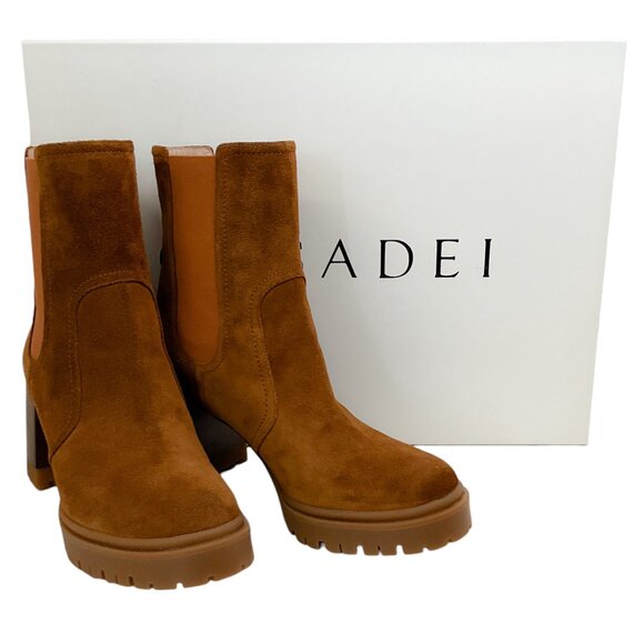 Casadei Cognac Suede Nomad Boots - Picture 6 of 7